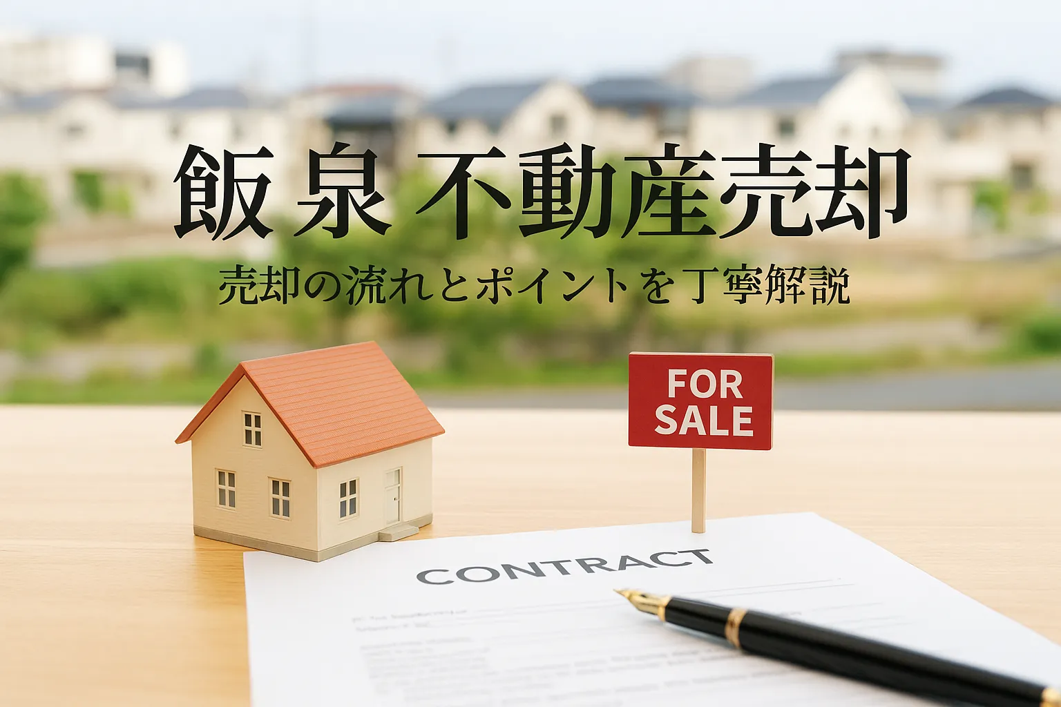 飯泉での不動産売却の全知識と成功の秘訣！査定・税金・書類・会社選びまで解説