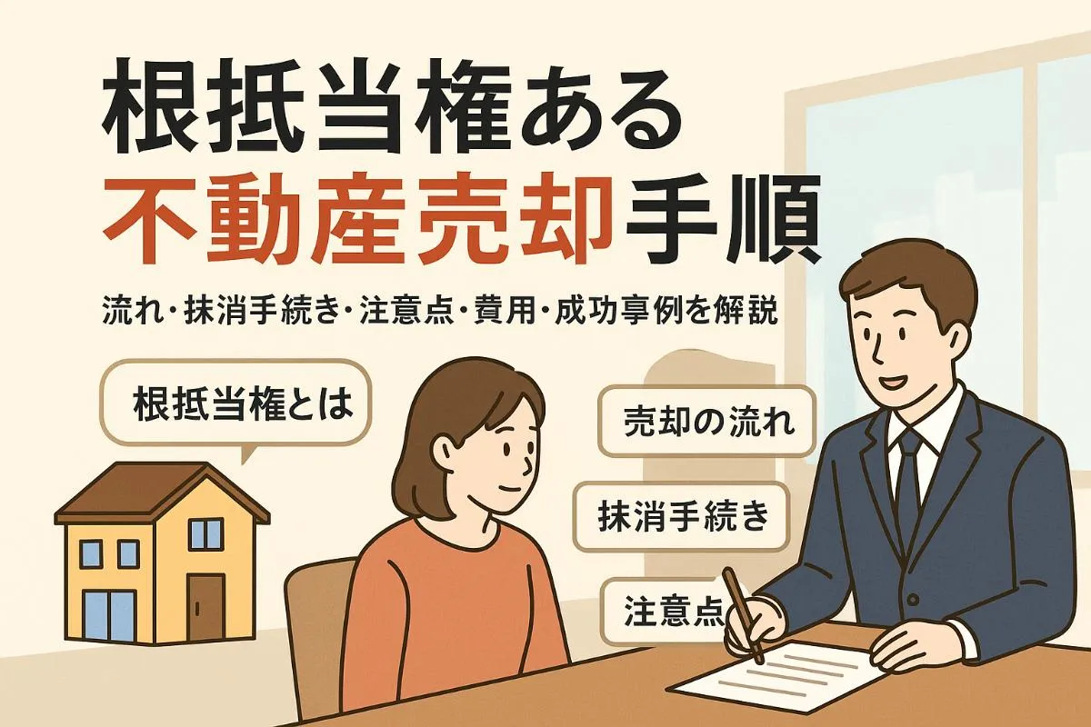 不動産売却で根抵当権がある場合の流れと抹消手続き解説｜注意点・費用・成功事例