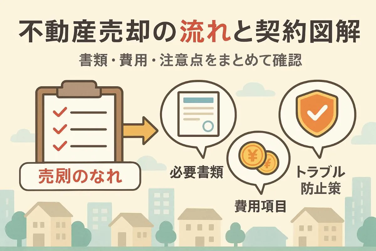 不動産売却の契約と流れを解説！必要書類や費用・トラブル防止も網羅