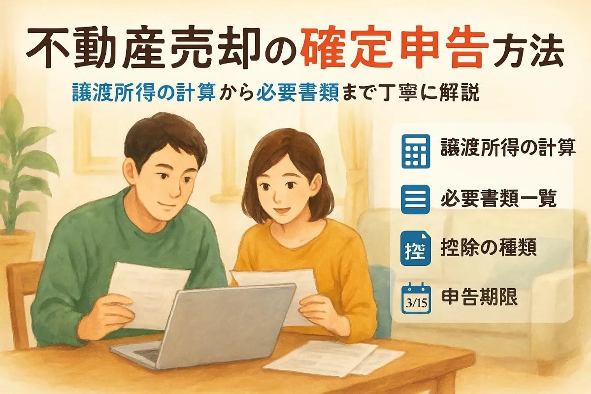 不動産売却の確定申告のやり方徹底解説｜必要書類や譲渡結果の計算手順と失敗しない申告方法