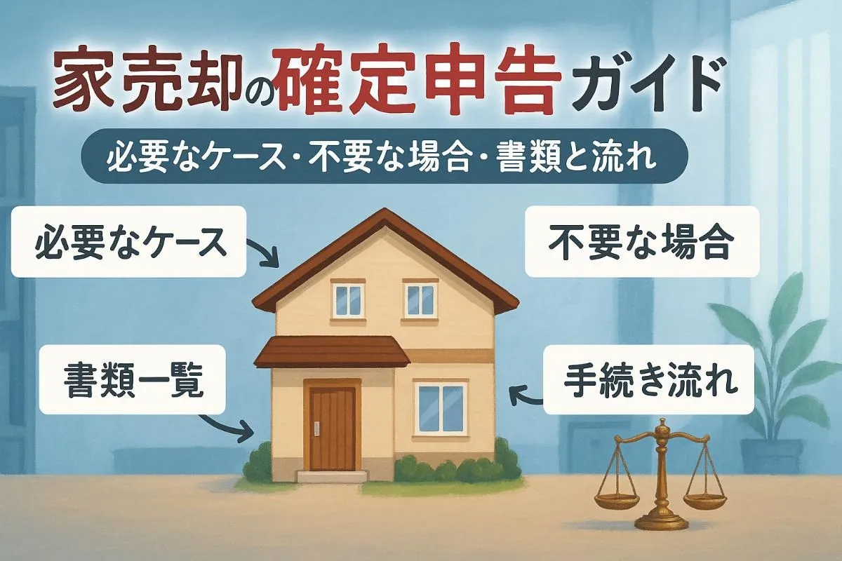家売却で確定申告が必要なケースと不要な条件や書類一覧を徹底ガイド