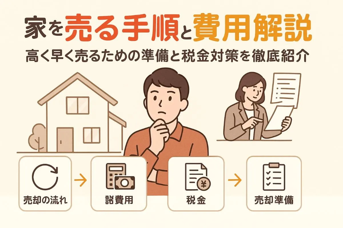 家を売る手順の全体像と売却費用・税金まで徹底解説！高く早く売るコツと準備も紹介