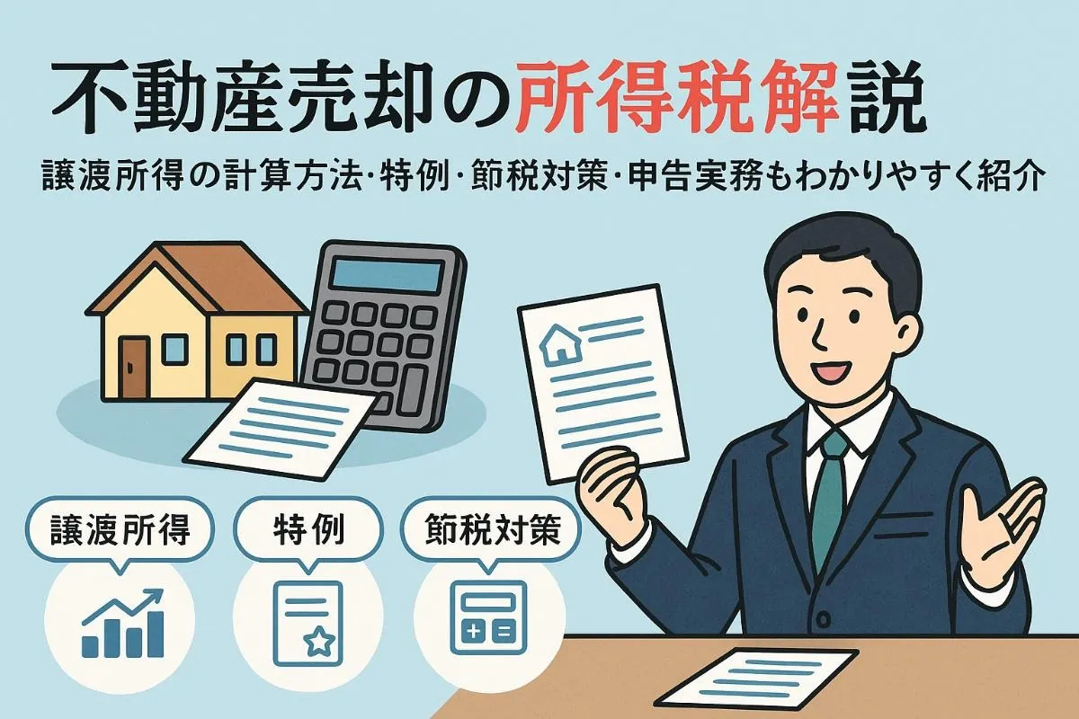 不動産売却にかかる所得税の計算方法と節税対策を実例で解説