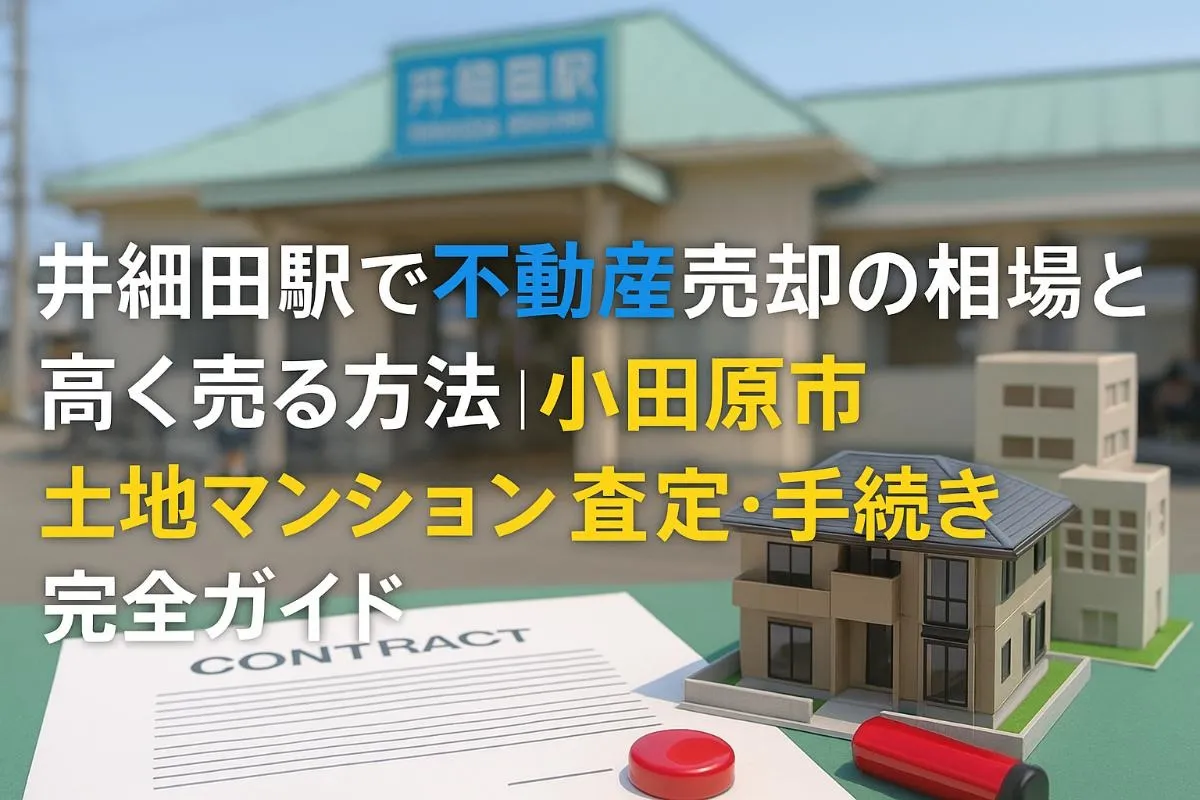 井細田駅で不動産売却の相場と高く売る方法｜小田原市土地マンション査定・手続き完全ガイド
