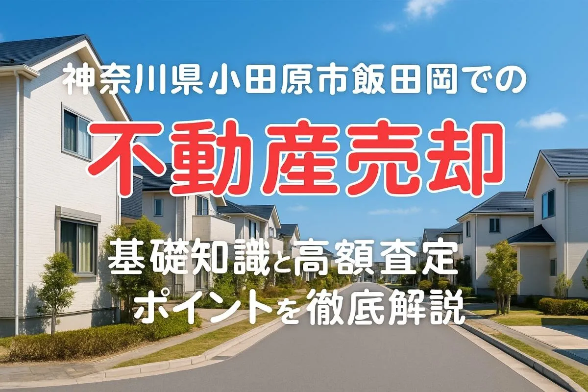 神奈川県小田原市飯田岡での不動産売却の基礎知識と高額査定ポイントを徹底解説