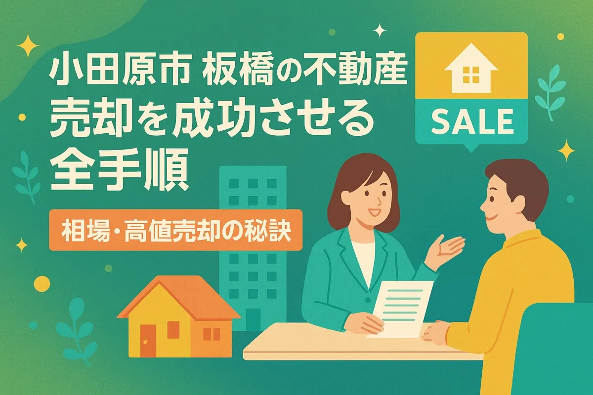 小田原市板橋の不動産売却を成功させる全手順と相場・高値売却の秘訣