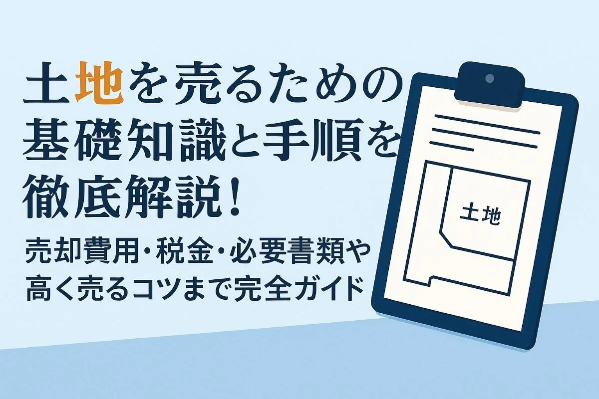 土地を売るための基礎知識と手順を徹底解説！売却費用・税金・必要書類や高く売るコツまで完全ガイド