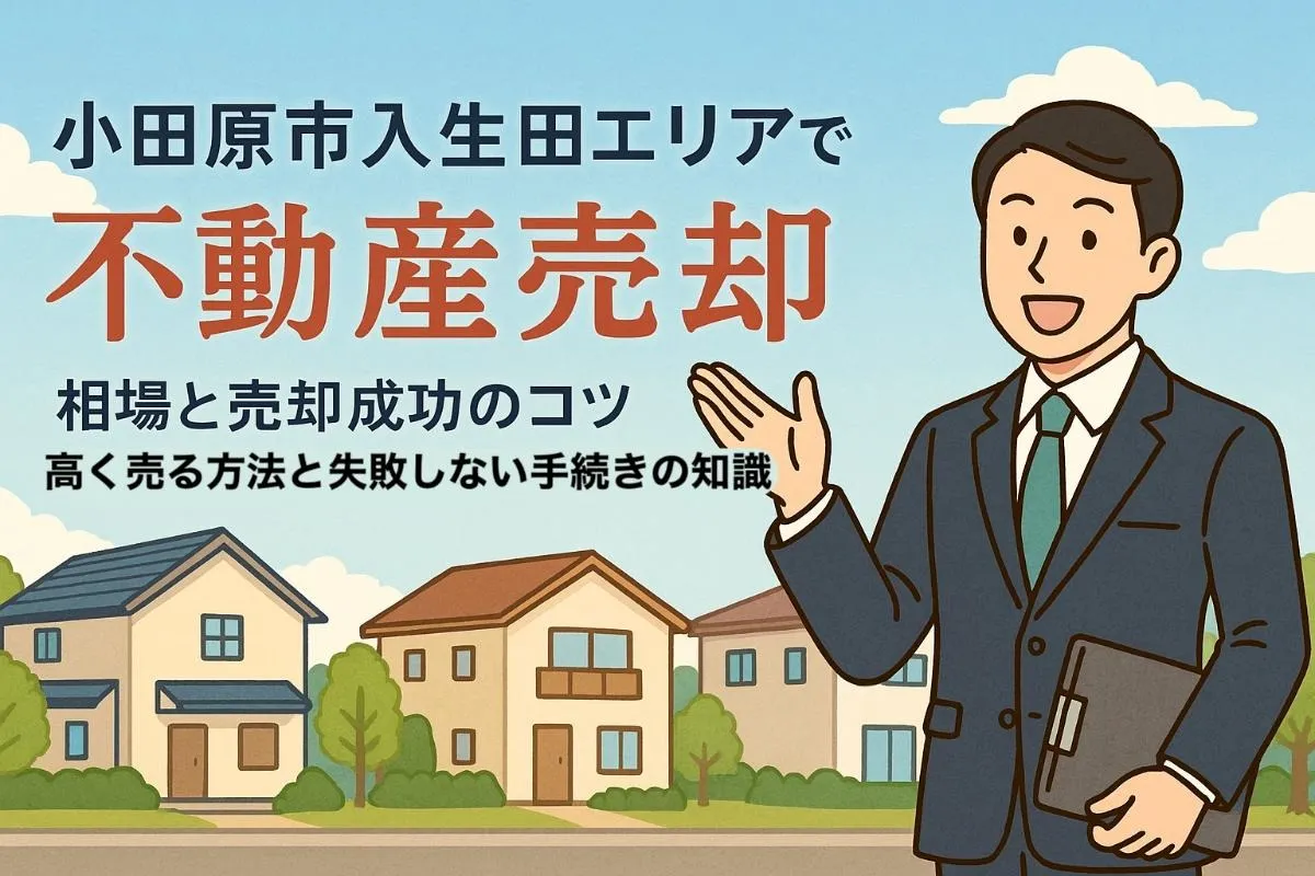 小田原市入生田エリアで不動産売却！相場と売却成功のコツ｜高く売る方法と失敗しない手続きの知識