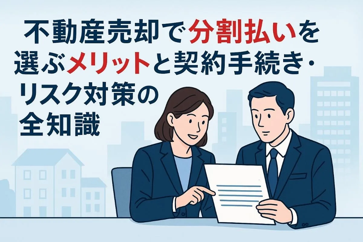不動産売却で分割払いを選ぶメリットと契約手続き・リスク対策の全知識