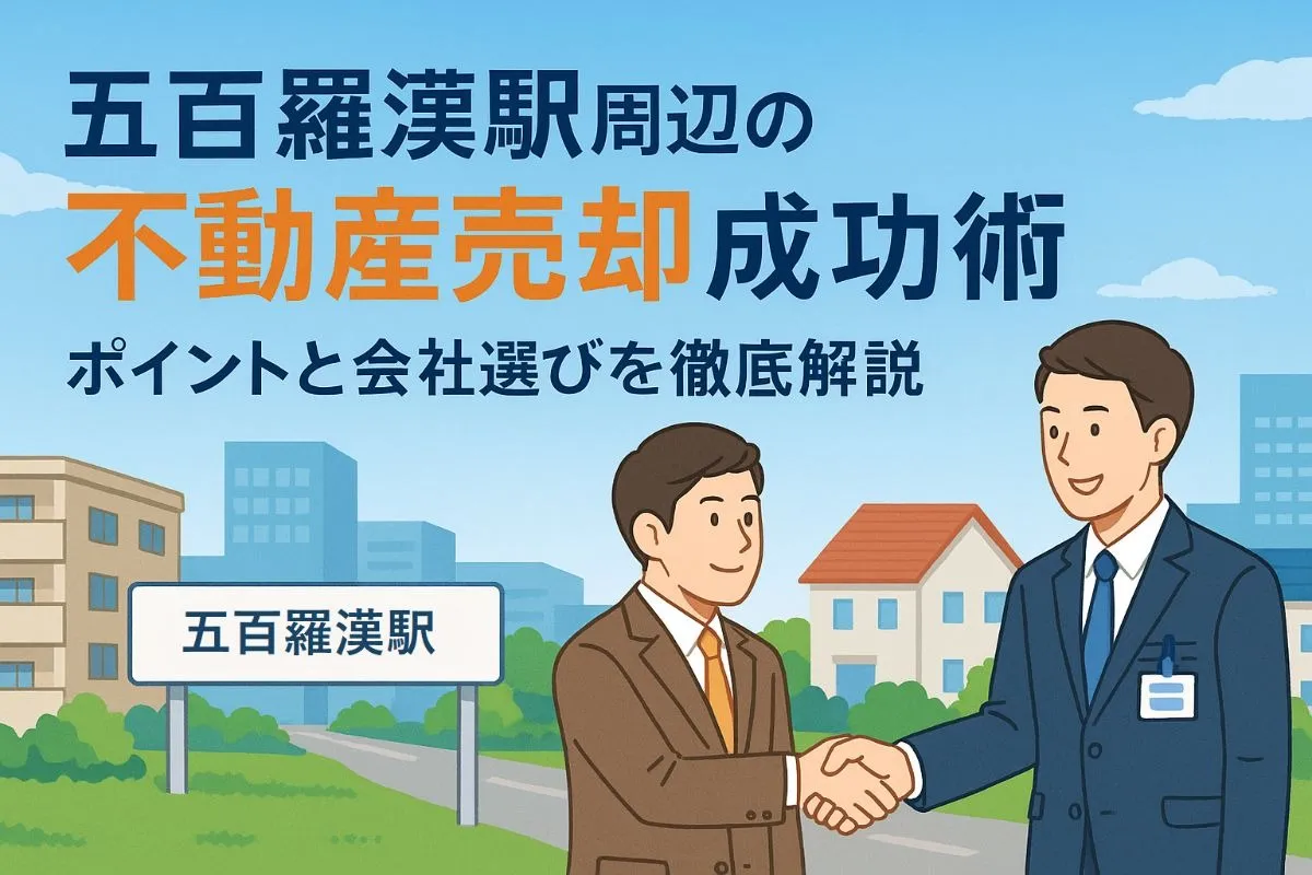 五百羅漢駅周辺で不動産売却を成功させるポイントと会社選びのコツを徹底解説