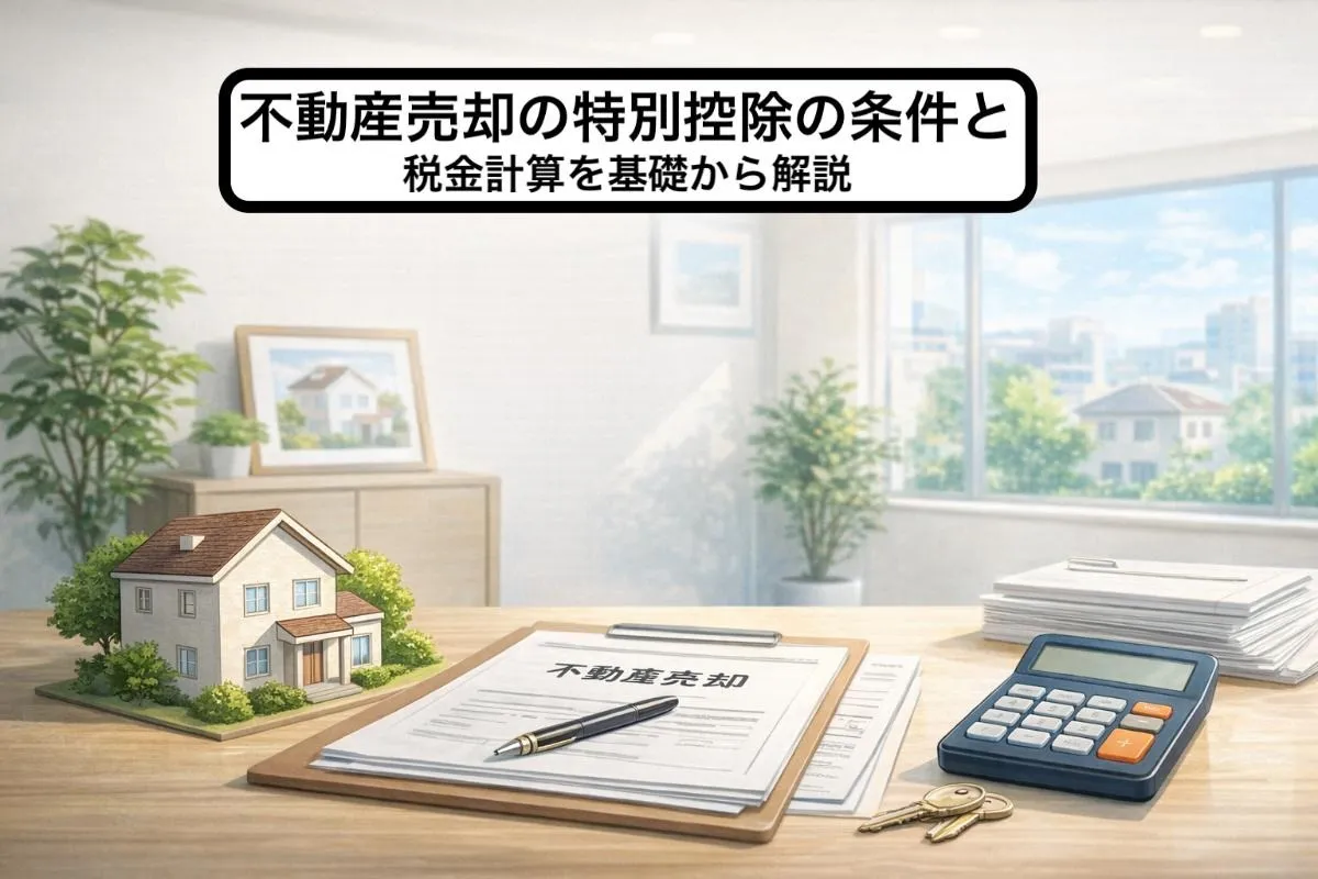 不動産売却の特別控除の条件と税金計算を基礎から解説