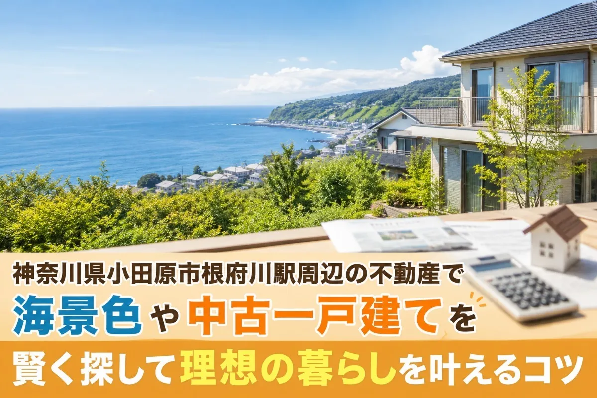 神奈川県小田原市根府川駅周辺の不動産で海景色や中古一戸建てを賢く探して理想の暮らしを叶えるコツ