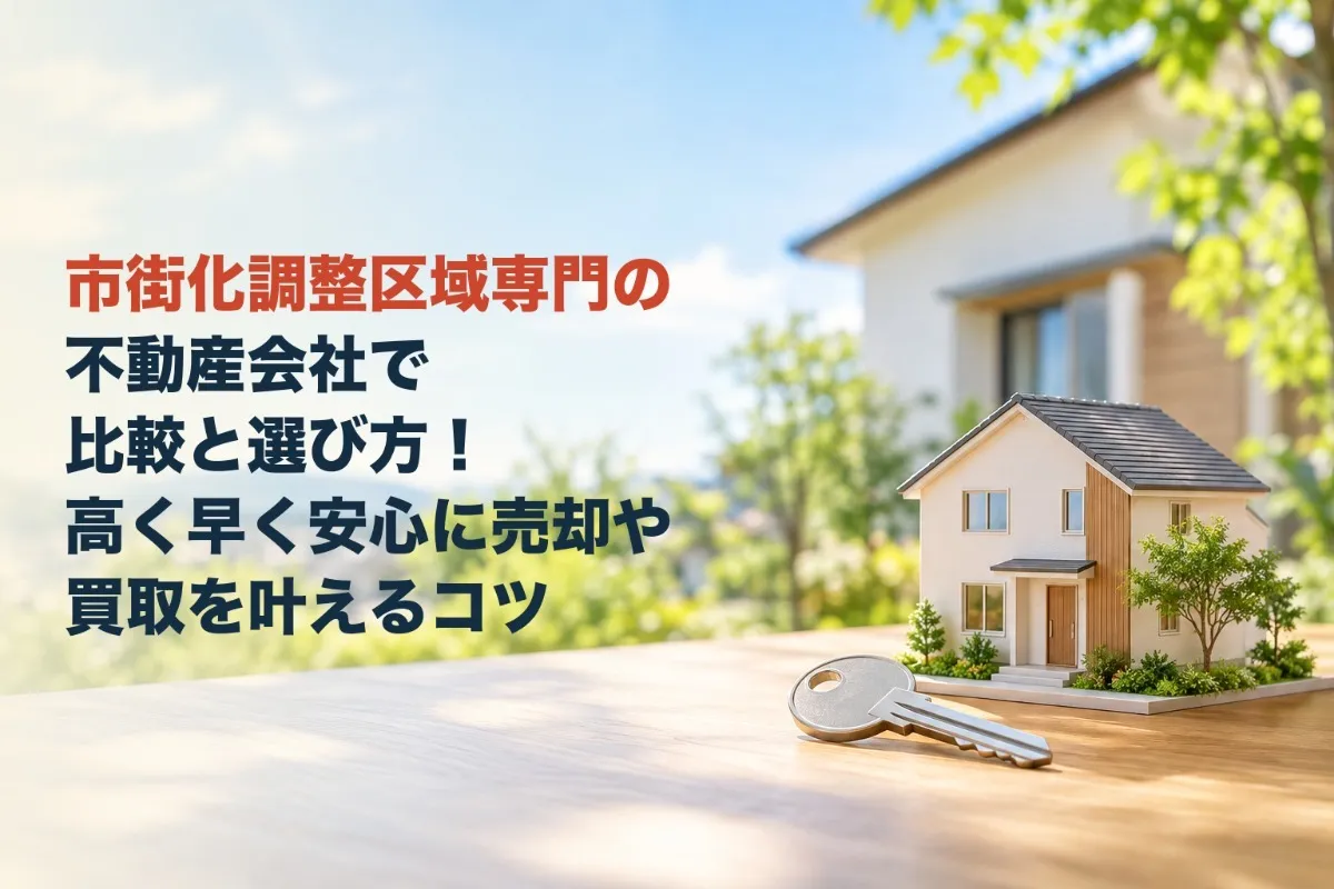 市街化調整区域専門の不動産会社で比較と選び方！高く早く安心に売却や買取を叶えるコツ