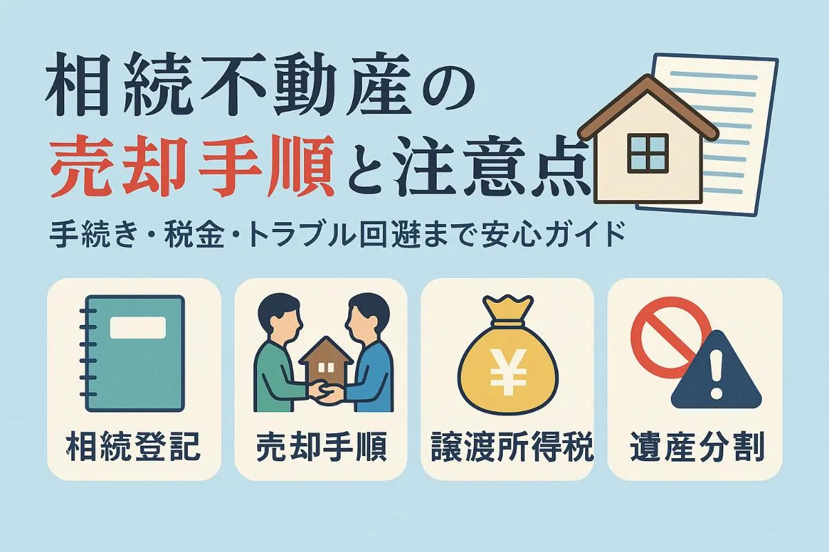 相続不動産を売却する全体像と手続き・税金・トラブル防止まで徹底解説