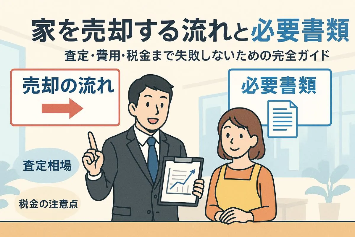 家を売却する流れと必要書類を完全解説！失敗しない査定相場と費用・税金の注意点